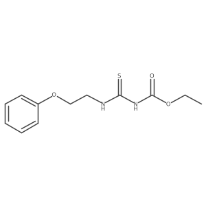 ethyl N-[(2-phenoxyethyl)carbamothioyl]carbamate结构式