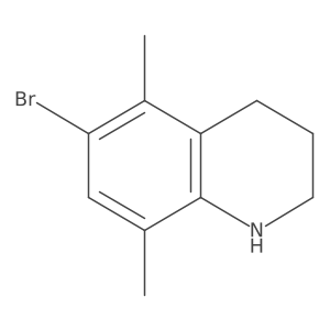 6-Bromo-5,8-dimethyl-1,2,3,4-tetrahydroquinoline结构式