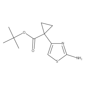 Tert-butyl 1-(2-amino-1,3-thiazol-4-yl)cyclopropane-1-carboxylate Structure