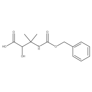 3-{[(Benzyloxy)carbonyl]amino}-2-hydroxy-3-methylbutanoic acid Structure