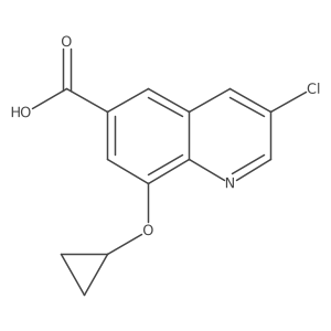 3-Chloro-8-cyclopropoxyquinoline-6-carboxylic acid Structure