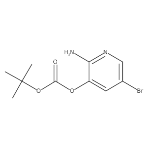 2-Amino-5-bromopyridin-3-yl tert-butyl carbonate Structure