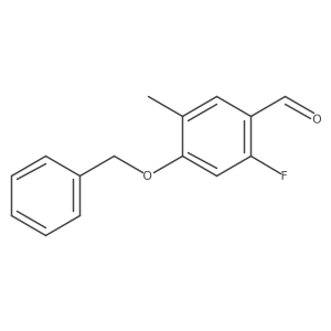 4-(Benzyloxy)-2-fluoro-5-methylbenzaldehyde结构式