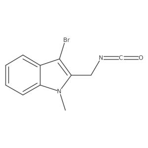 3-bromo-2-(isocyanatomethyl)-1-methyl-1H-indole Structure