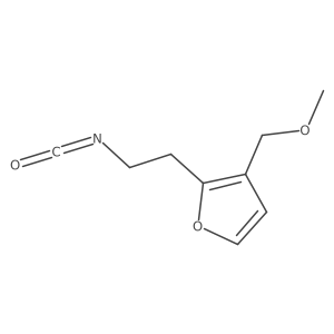 2-(2-Isocyanatoethyl)-3-(methoxymethyl)furan结构式