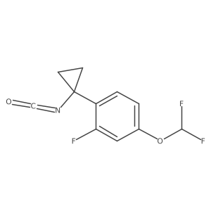 4-(Difluoromethoxy)-2-fluoro-1-(1-isocyanatocyclopropyl)benzene结构式