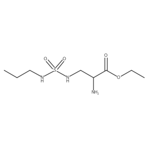 ethyl (2S)-2-amino-3-[(propylsulfamoyl)amino]propanoate Structure