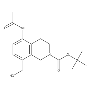 Tert-butyl 5-acetamido-8-(hydroxymethyl)-1,2,3,4-tetrahydroisoquinoline-2-carboxylate Structure