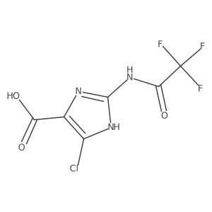 4-chloro-2-(2,2,2-trifluoroacetamido)-1H-imidazole-5-carboxylic acid Structure