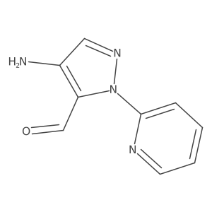 4-amino-1-(pyridin-2-yl)-1H-pyrazole-5-carbaldehyde Structure