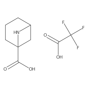 6-Azabicyclo[3.1.1]heptane-1-carboxylic acid; trifluoroacetic acid结构式