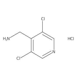 (3,5-Dichloropyridin-4-yl)methanamine hydrochloride结构式