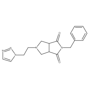 2-benzyl-5-[2-(1H-1,2,3-triazol-1-yl)ethyl]-octahydropyrrolo[3,4-c]pyrrole-1,3-dione Structure