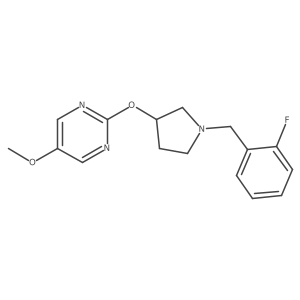 2-({1-[(2-Fluorophenyl)methyl]pyrrolidin-3-yl}oxy)-5-methoxypyrimidine结构式