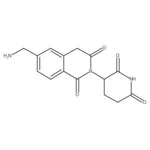 6-(Aminomethyl)-2-(2,6-dioxopiperidin-3-yl)-1,2,3,4-tetrahydroisoquinoline-1,3-dione结构式