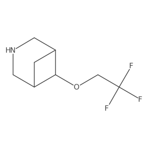 (1R,5S,6r)-6-(2,2,2-trifluoroethoxy)-3-azabicyclo[3.1.1]heptane结构式
