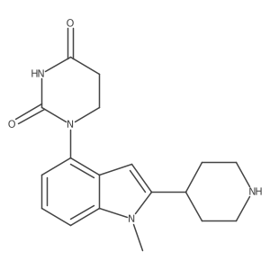 1-[1-methyl-2-(piperidin-4-yl)-1H-indol-4-yl]-1,3-diazinane-2,4-dione Structure