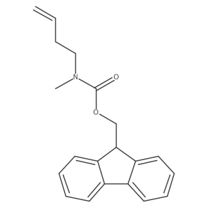 (9H-fluoren-9-yl)methyl N-(but-3-en-1-yl)-N-methylcarbamate Structure