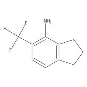 5-(Trifluoromethyl)-2,3-dihydro-1H-inden-4-amine Structure