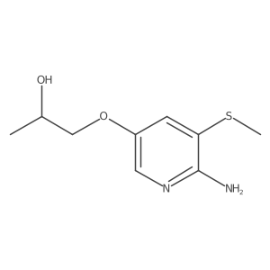 (S)-1-((6-Amino-5-(methylthio)pyridin-3-yl)oxy)propan-2-ol Structure