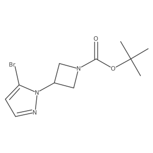 1-(1-Boc-3-azetidinyl)-5-bromopyrazole Structure