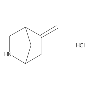 5-Methylidene-2-azabicyclo[2.2.1]heptane hydrochloride结构式