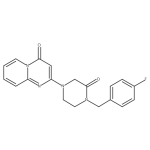 1-[(4-fluorophenyl)methyl]-4-{4-oxo-4H-pyrido[1,2-a]pyrimidin-2-yl}piperazin-2-one Structure