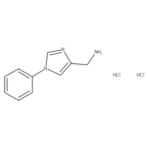 (1-Phenyl-1H-imidazol-4-yl)methanamine dihydrochloride结构式