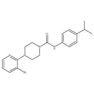 4-(3-Bromo-2-pyridinyl)-N-[4-(1-methylethyl)phenyl]-1-piperazinecarboxamide结构式