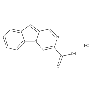 Pyrazino[1,2-a]indole-3-carboxylic acid hydrochloride结构式