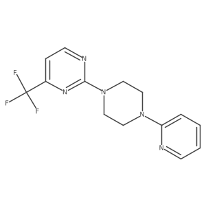 2-(4-(Pyridin-2-yl)piperazin-1-yl)-4-(trifluoromethyl)pyrimidine结构式