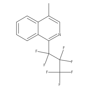 1-(Heptafluoropropyl)-4-methylisoquinoline Structure