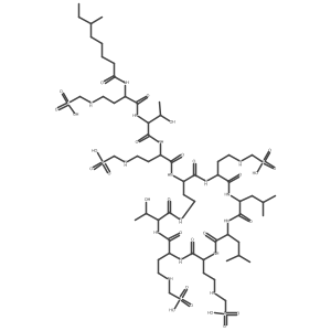 Colistin A hydrogen methanesulfonate结构式