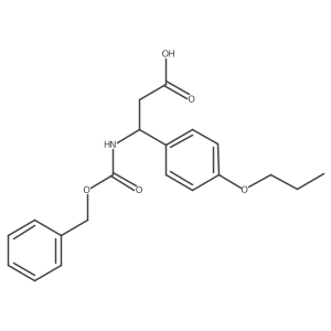 3-{[(Benzyloxy)carbonyl]amino}-3-(4-propoxyphenyl)propanoic acid Structure