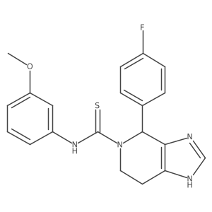 4-(4-fluorophenyl)-N-(3-methoxyphenyl)-6,7-dihydro-3H-imidazo[4,5-c]pyridine-5(4H)-carbothioamide Structure