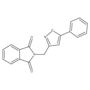 2-[(5-phenyl-1,2-oxazol-3-yl)methyl]-2,3-dihydro-1H-isoindole-1,3-dione Structure