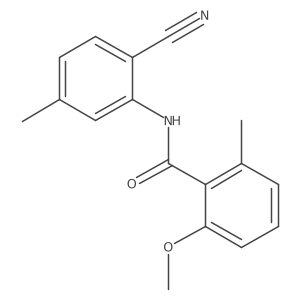 N-(2-cyano-5-methyl-phenyl)-2-methoxy-6-methyl-benzamide Structure