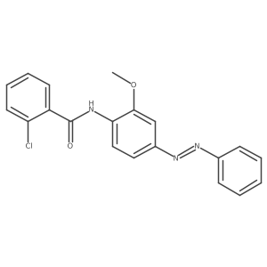 Benzamide, 2-chloro-N-[2-methoxy-4-(2-phenyldiazenyl)phenyl]- Structure