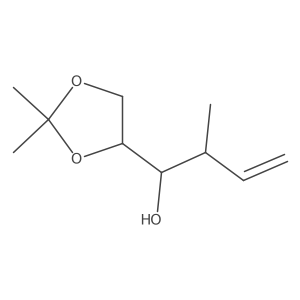 1,2-Dideoxy-2-ethenyl-4,5-O-(1-methylethylidene)-D-erythro-pentitol结构式