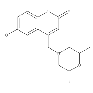 4-((2,6-dimethylmorpholino)methyl)-6-hydroxy-2H-chromen-2-one Structure