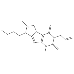3-allyl-8-butyl-1,7-dimethyl-1H-imidazo[2,1-f]purine-2,4(3H,8H)-dione Structure
