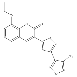 3-[3-(4-amino-1,2,5-oxadiazol-3-yl)-1,2,4-oxadiazol-5-yl]-8-ethoxy-2H-chromen-2-one Structure