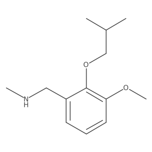 1-[3-methoxy-2-(2-methylpropoxy)phenyl]-N-methylmethanamine结构式