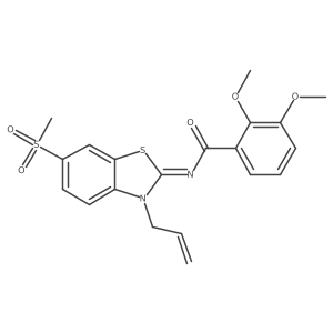 (E)-N-(3-allyl-6-(methylsulfonyl)benzo[d]thiazol-2(3H)-ylidene)-2,3-dimethoxybenzamide Structure