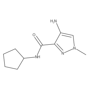 4-amino-N-cyclopentyl-1-methyl-1H-pyrazole-3-carboxamide Structure