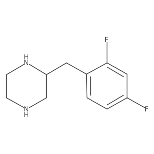 2-(2,4-Difluoro-benzyl)-piperazine Structure