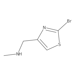1-(2-bromothiazol-4-yl)-N-methylmethanamine结构式
