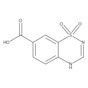 1,1-dioxo-4H-1lambda6,2,4-benzothiadiazine-7-carboxylic acid结构式