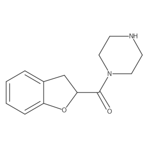 1-(2,3-Dihydro-1-benzofuran-2-carbonyl)piperazine Structure
