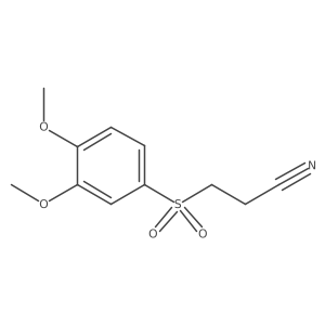 3-((3,4-Dimethoxyphenyl)sulfonyl)propanenitrile Structure